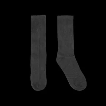 Pair of black socks isolated on clean background. Stock Photos