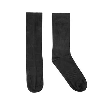 Pair of black socks isolated on clean background. Stock Photos