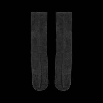 Pair of black socks isolated on clean background. Stock Photos