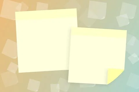 Pair Of Blank Design Papers With Copy Space For Business Promotion Over Color Ilustração Stock