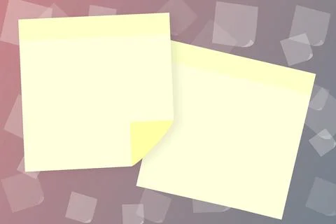 Pair Of Blank Design Papers With Copy Space For Business Promotion Over Color Ilustração Stock