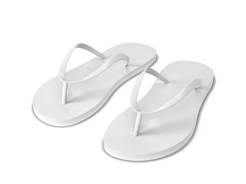 Pair of blank flip flops Stock Illustration