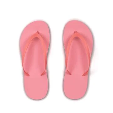 Pair of blank flip flops Stock Illustration