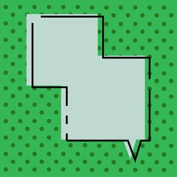 Pair Of Blank Square Chat Boxes Overlapping Over Color Background Design. Design Ilustração Stock