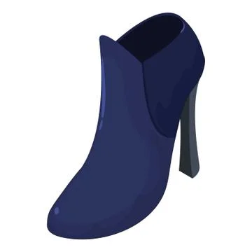 Pair of boot icon, isometric style Illustrazione stock