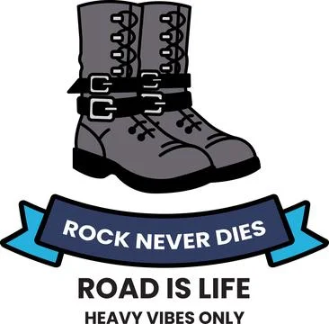 A pair of boots with chains on them in the style of sign illustrations Ilustração Stock