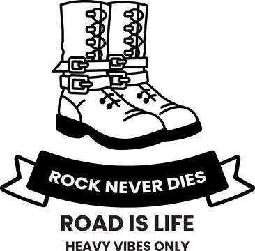 A pair of boots with chains on them in the style of sign illustrations Ilustração Stock