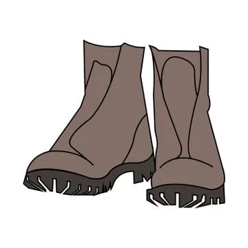 Pair of boots 库存插图
