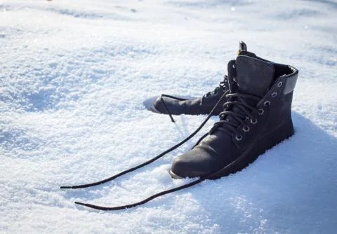Pair of boots Stock Photos
