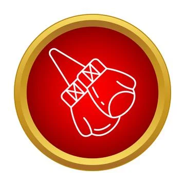 Pair of boxing gloves icon for combat sports イラスト素材