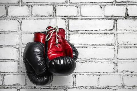 Pair of boxing gloves Stock Photos