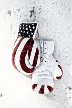 Pair of boxing gloves Stock Photos