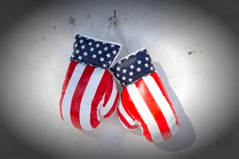 Pair of boxing gloves Stock Photos