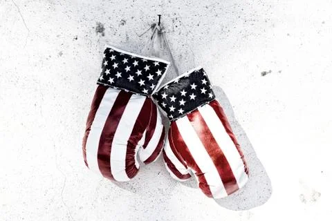 Pair of boxing gloves Stock Photos