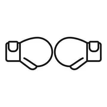 Pair of boxing gloves ready for fighting championship Stock Illustration
