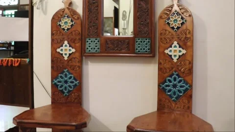 A Pair of Chairs Stock Footage 217952004