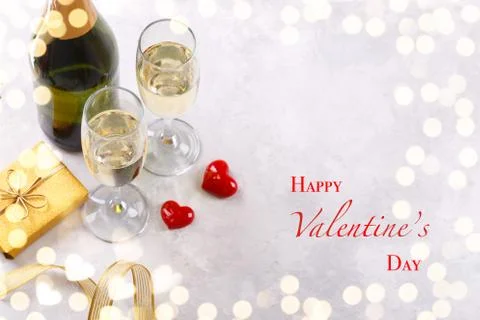 Pair of champagne glasses Stockfoto's