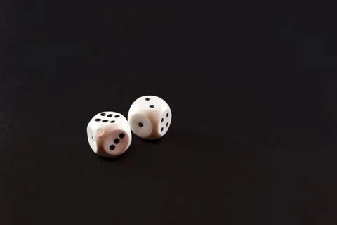 Pair of Cheap Plastic Dice Foto stock