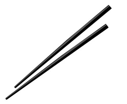 A pair of chopsticks Stock Illustration