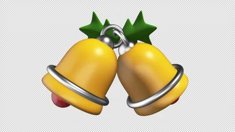 A pair of Christmas bells Stock Footage 308018876