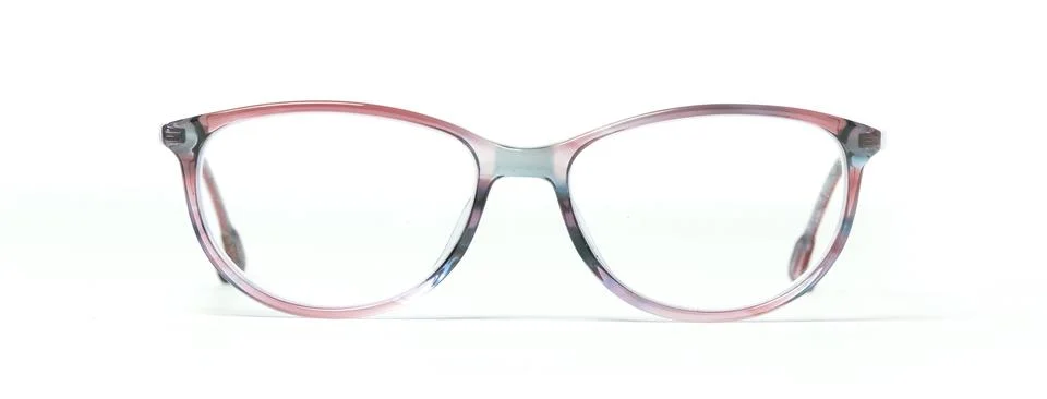 Pair of classics eyeglasses in case isolated on white Stock Photos