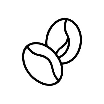 Pair of Coffee Beans Stock Illustration