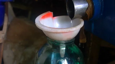 Pair is converted into a vodka, at the exit of the cooling system. The Stock Footage 94247457