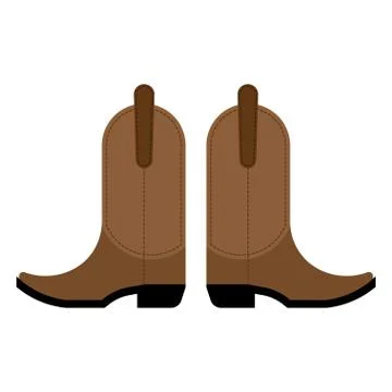 Pair of cowboy boots Stock Illustration