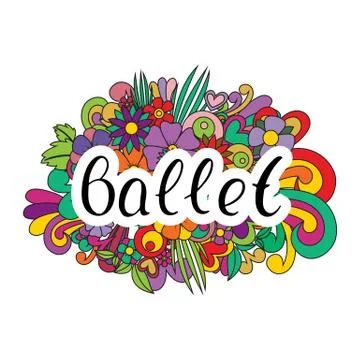 Pair dance ballet. Stock Illustration