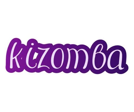 Pair dance kizomba. Stock Illustration
