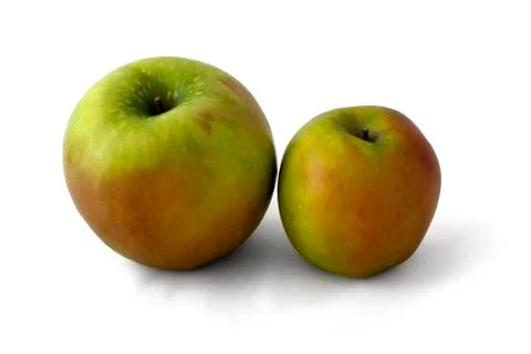 A pair of delicious apples Stock Photos