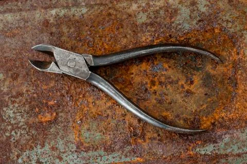 Pair of Diagonal Pliers or Wire Cutters Foto stock