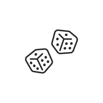 Pair of Dice Icon Stock Illustration