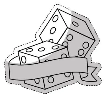 Pair of dices icon Stock Illustration