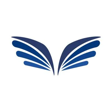 A pair of eagle wings icon, simple style Stock Illustration