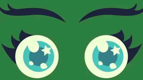 Pair of eyes and an image man ' s face blue two isolated isolated on green Stock-Footage 336885975