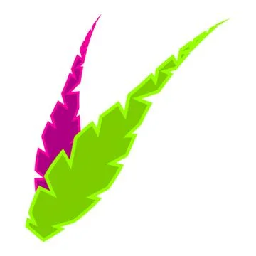 Pair of feathers icon Ilustração Stock