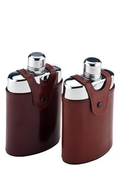 A pair of flasks Stock Photos