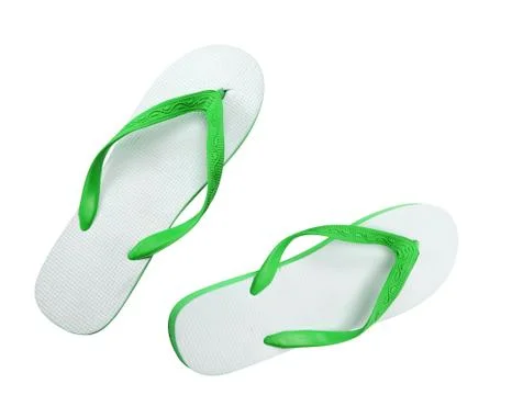 Pair of flip-flops isolated on a white background Foto stock