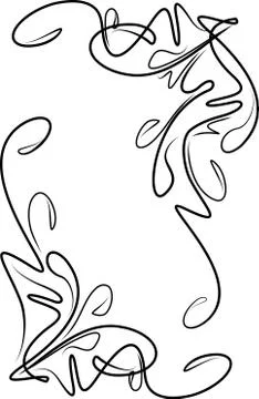 Pair of floral corners. Stockillustratie