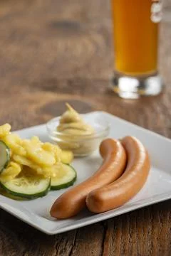 Pair of frankfurter Stock Photos
