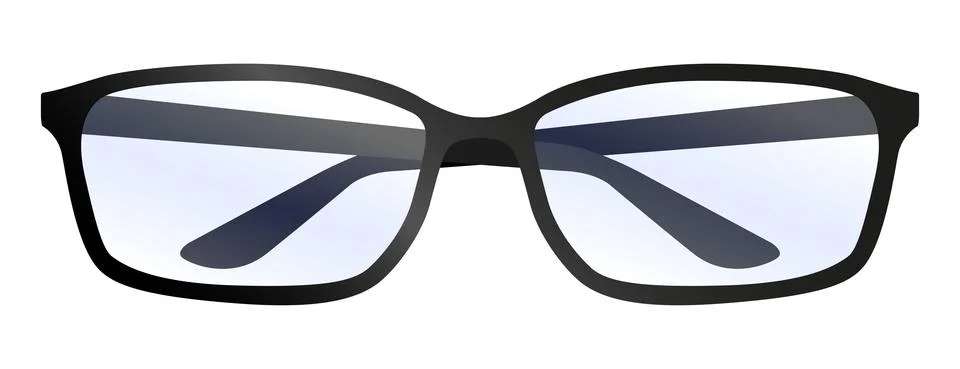 Pair of glasses on white background イラスト素材