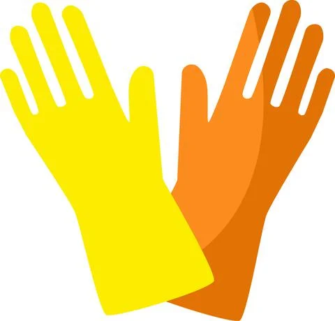 A pair of gloves to protect your hands. Stock Illustration