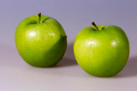 Pair of Granny Smith Apples Stock Photos