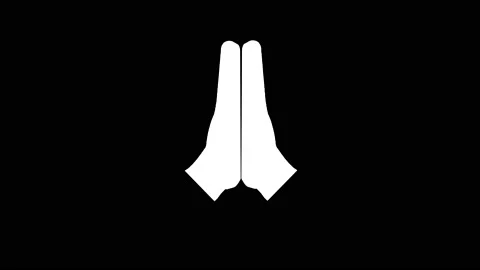 Pair of hands doing famous nameste hand gesture Stock-Footage 149984249