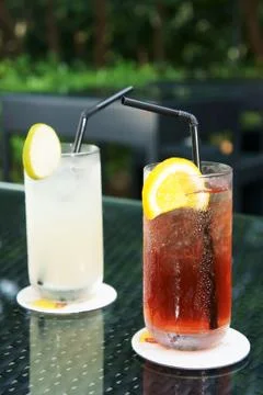 A pair juice Stock Photos