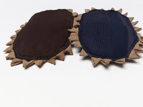 Pair of Kitchen Potholders with Copy Space Stock-Fotos
