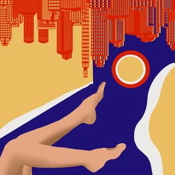 A pair of legs illustration design Stock Illustration