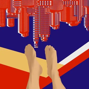 A pair of legs illustration design Stock Illustration