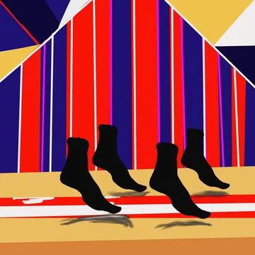 A pair of legs illustration design Stock Illustration